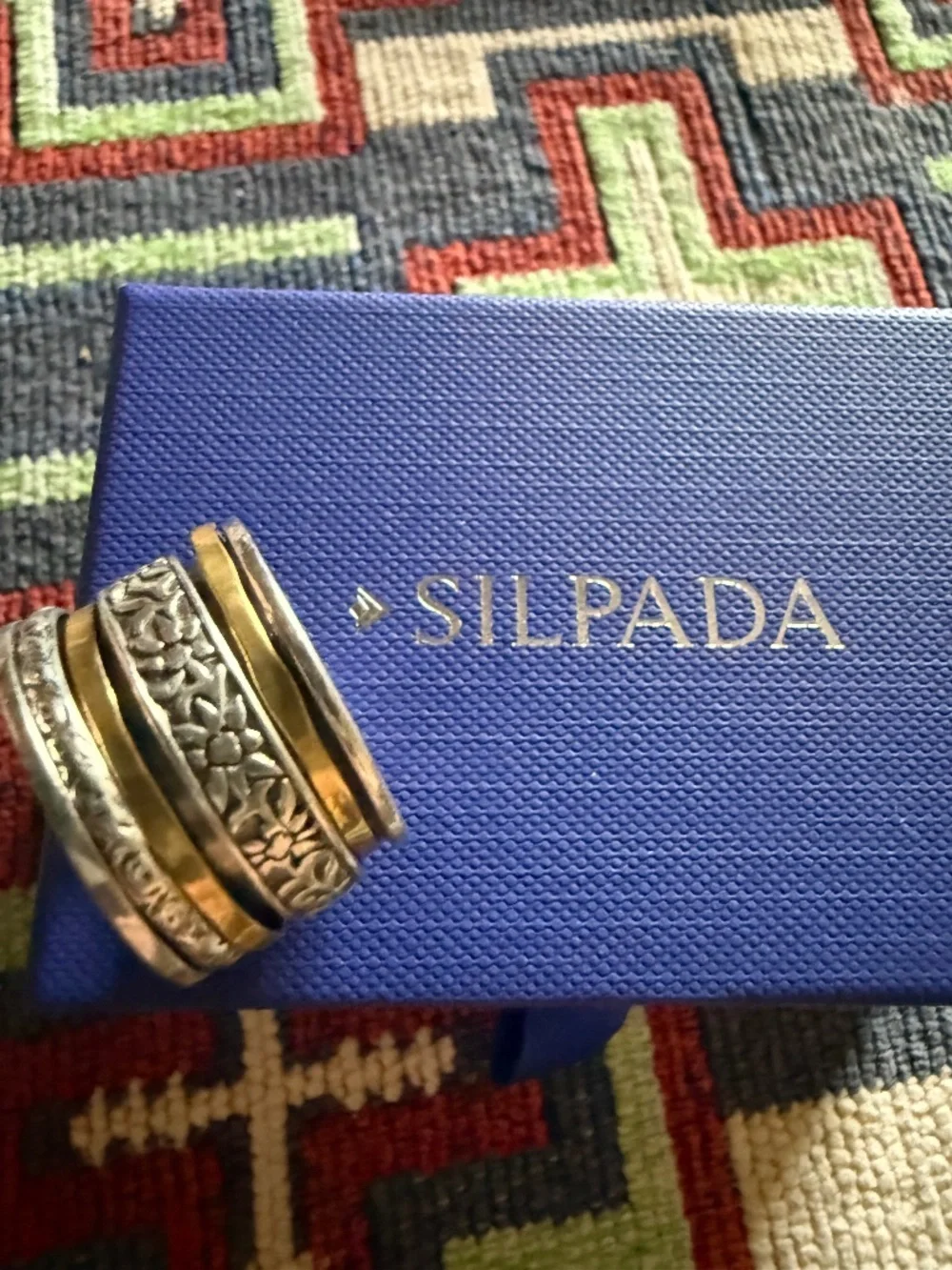 RETIRED!  Silpada Silver And Brass Spinner Ring just for YOU!